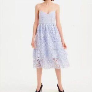 Club Monaco Blue Spaghetti strap Lace Nanhah Dress Size 4